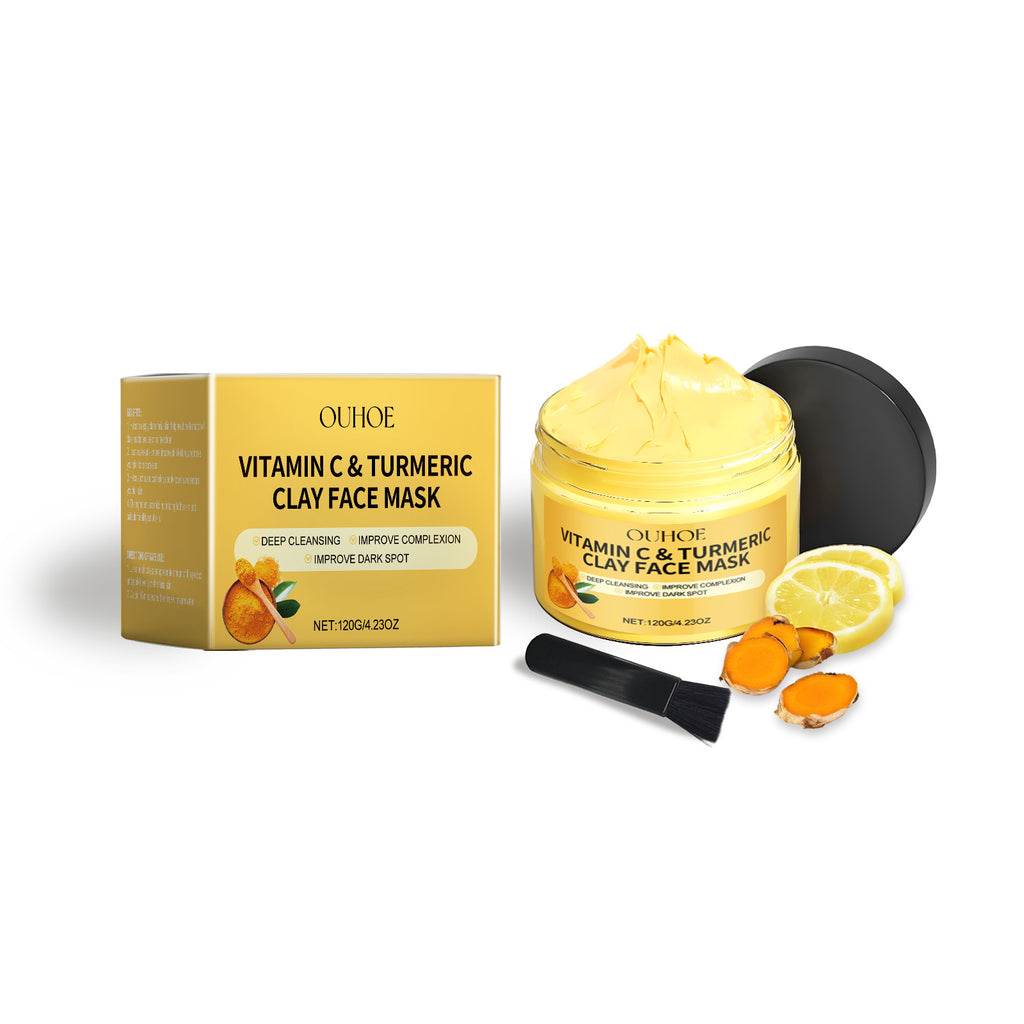 Vitamin C Turmeric Mud Mask – Brightening & Nourishing Facial