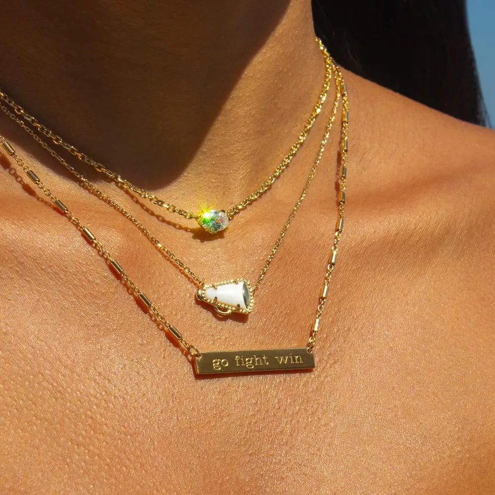 Sporty Resin Pendant Necklace for Women