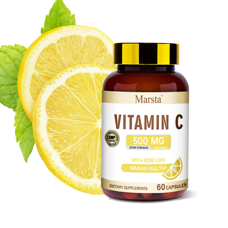 Vitamin C Capsules – Pure Daily Supplement for Skin & Health
