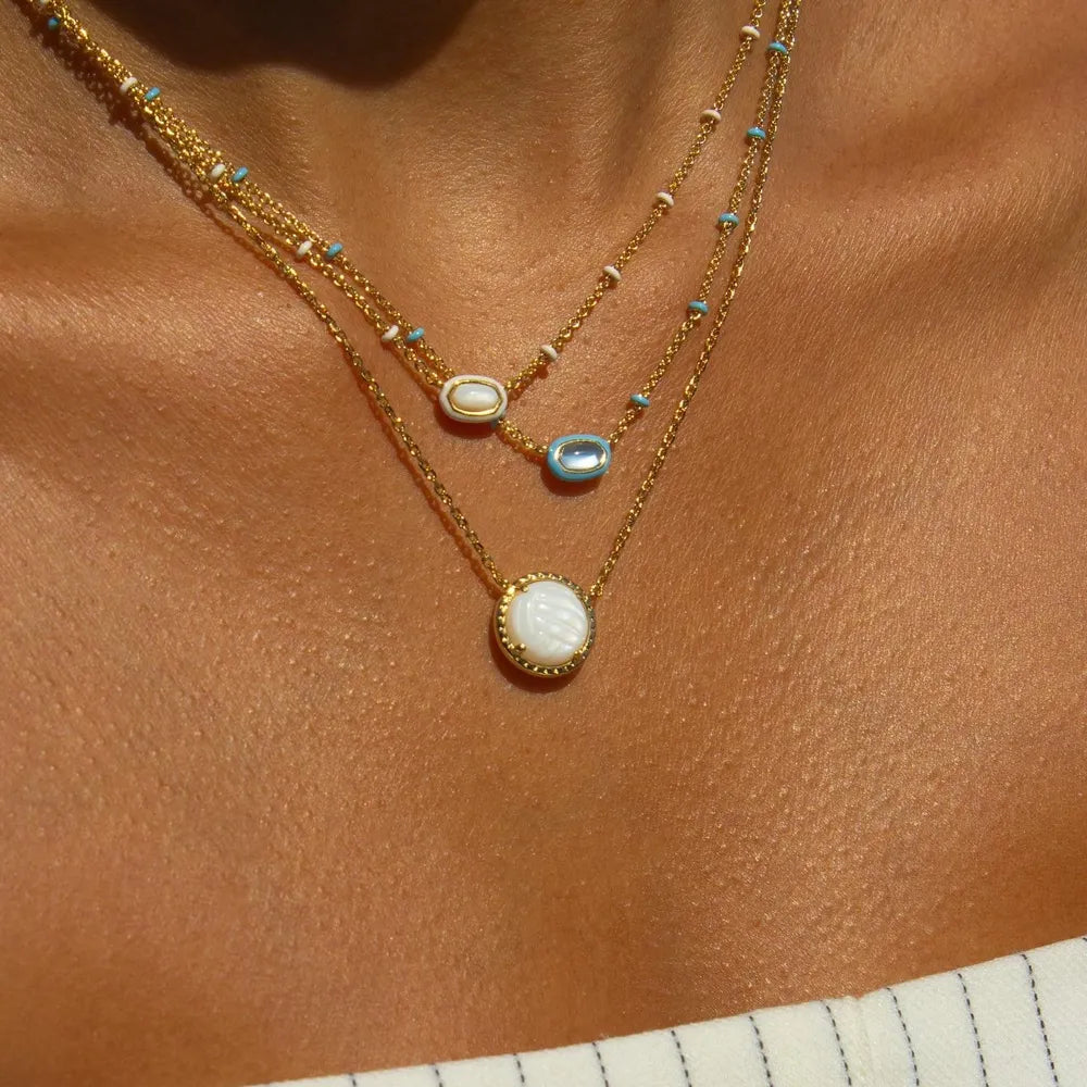 Sporty Resin Pendant Necklace for Women
