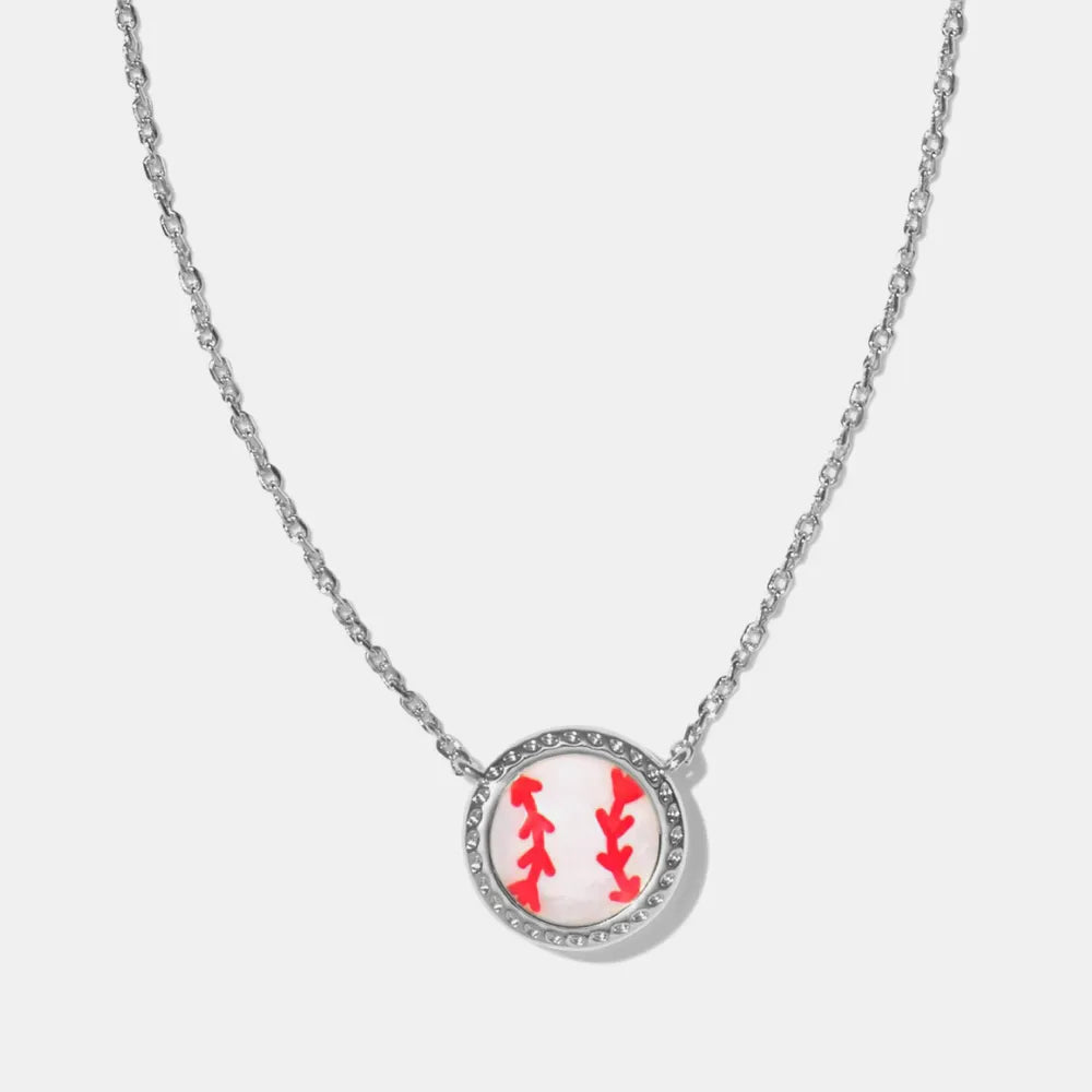 Sporty Resin Pendant Necklace for Women