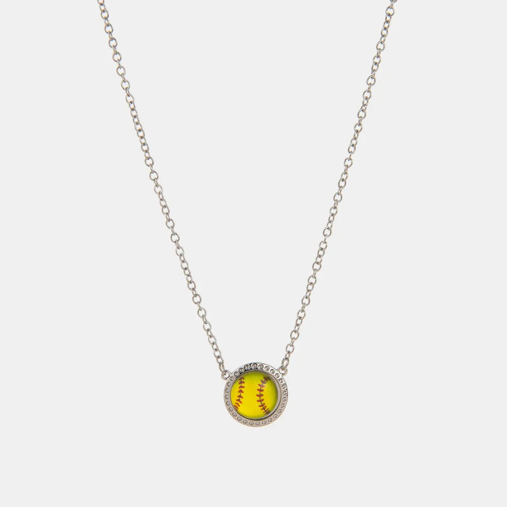 Sporty Resin Pendant Necklace for Women