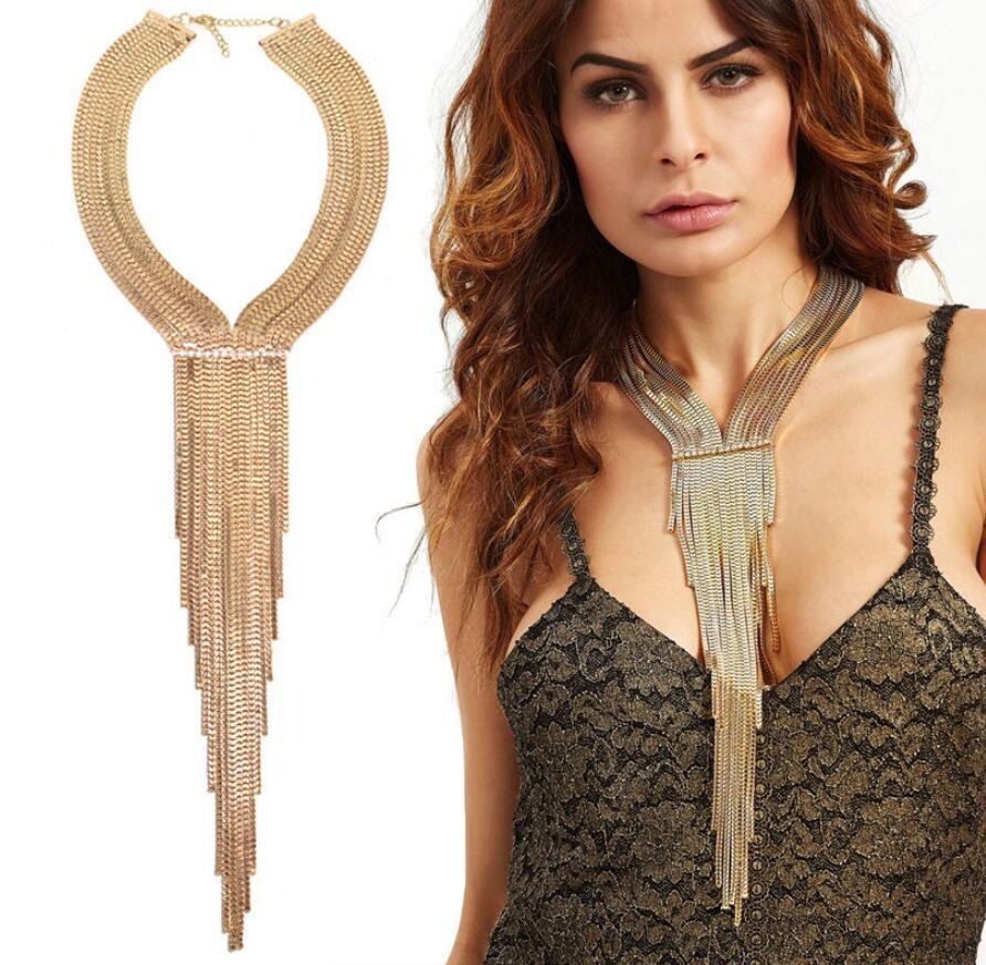 Luxury Women's Tassel Chain Necklace