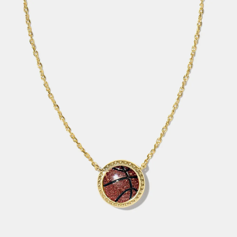 Sporty Resin Pendant Necklace for Women