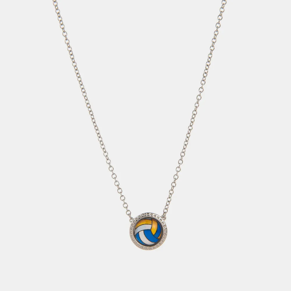 Sporty Resin Pendant Necklace for Women