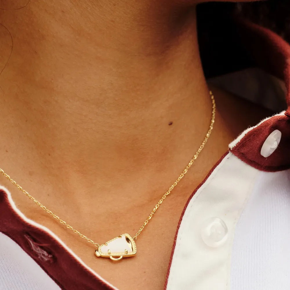 Sporty Resin Pendant Necklace for Women