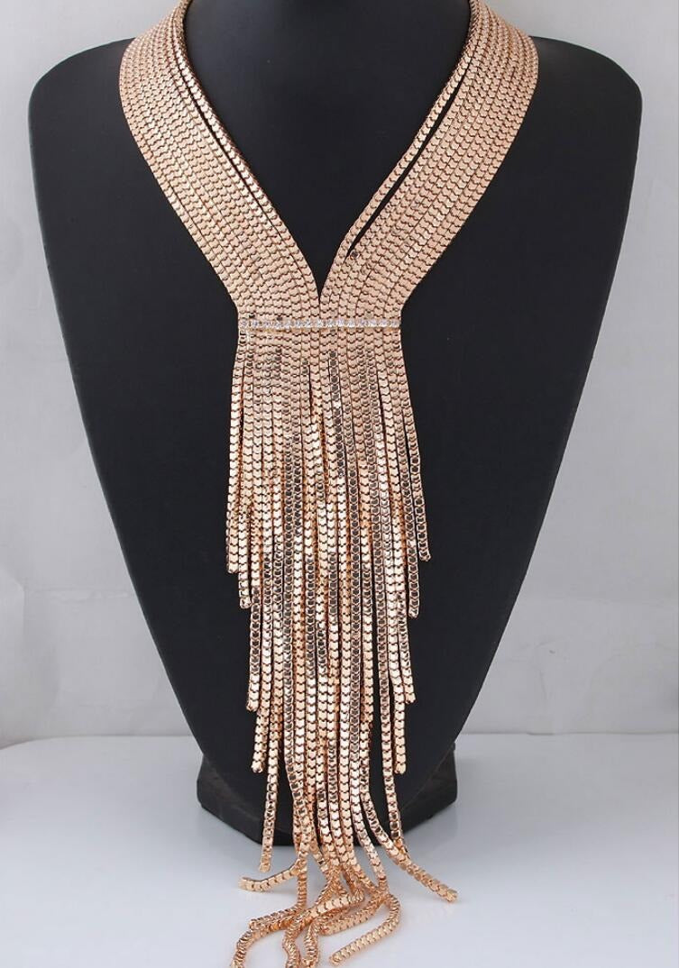 Luxury Women's Tassel Chain Necklace