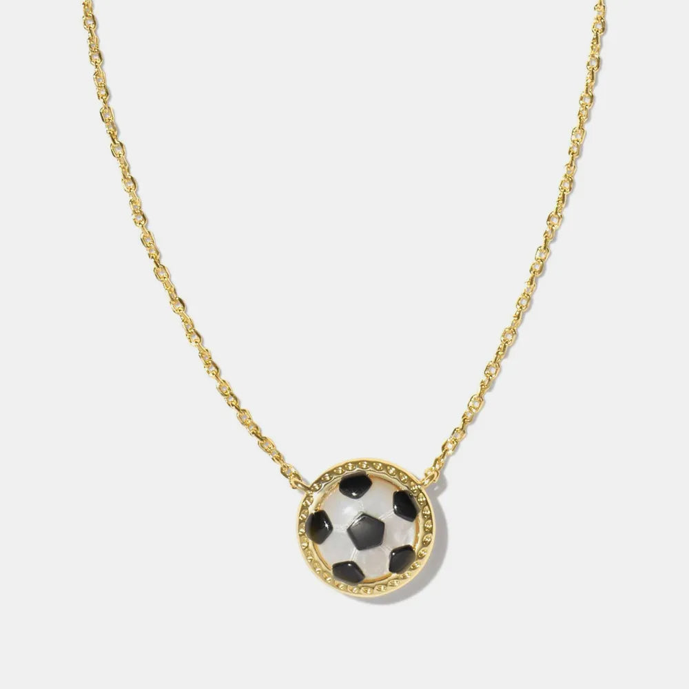 Sporty Resin Pendant Necklace for Women