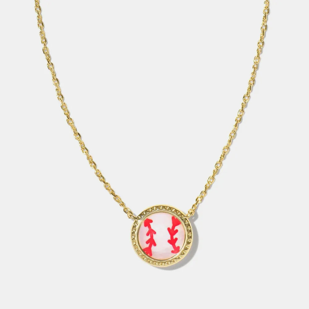 Sporty Resin Pendant Necklace for Women