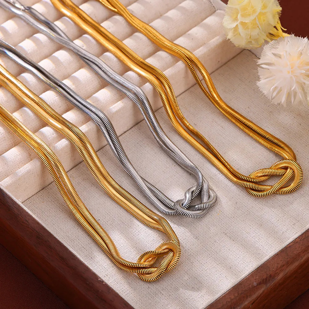 Titanium Steel Knot Pendant Necklace